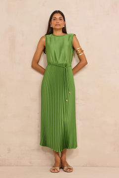Picture of BELL PLEATED STRAIGHT DRESS